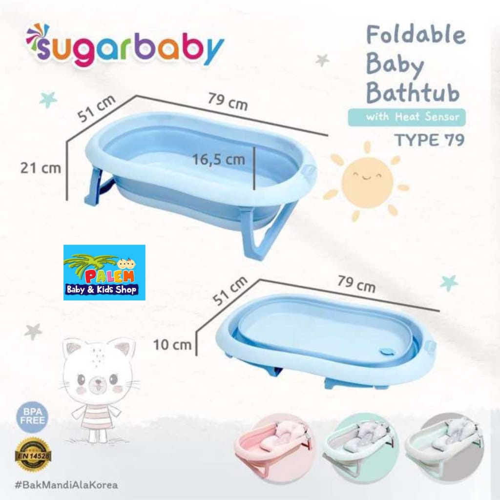 Sugar Baby foldable bath tub/bak Mandi lipat F79,F88