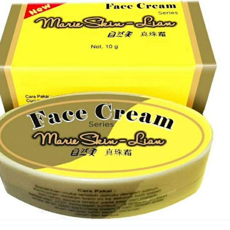 MARIE SKIN LIAN || CREAM AMPUH SIANG MALAM PEMUTIH DAN PENCERAH KULIT WAJAH || ANTI FLEK JERAWAT