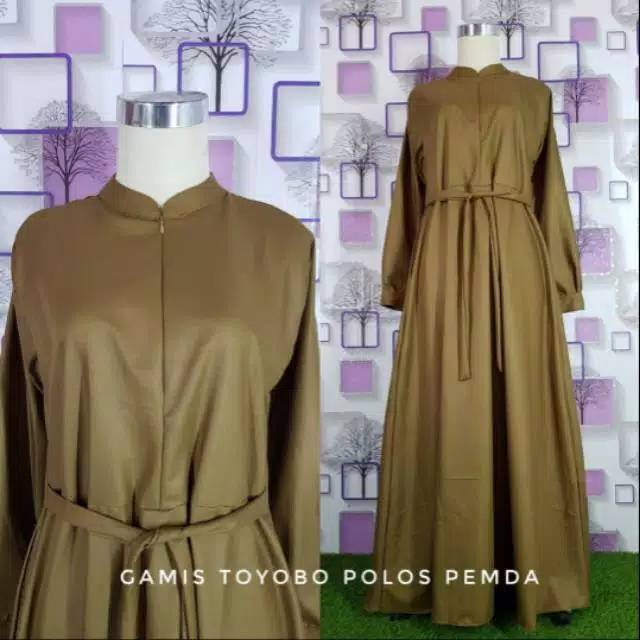 Gamis toyobo warna pemda