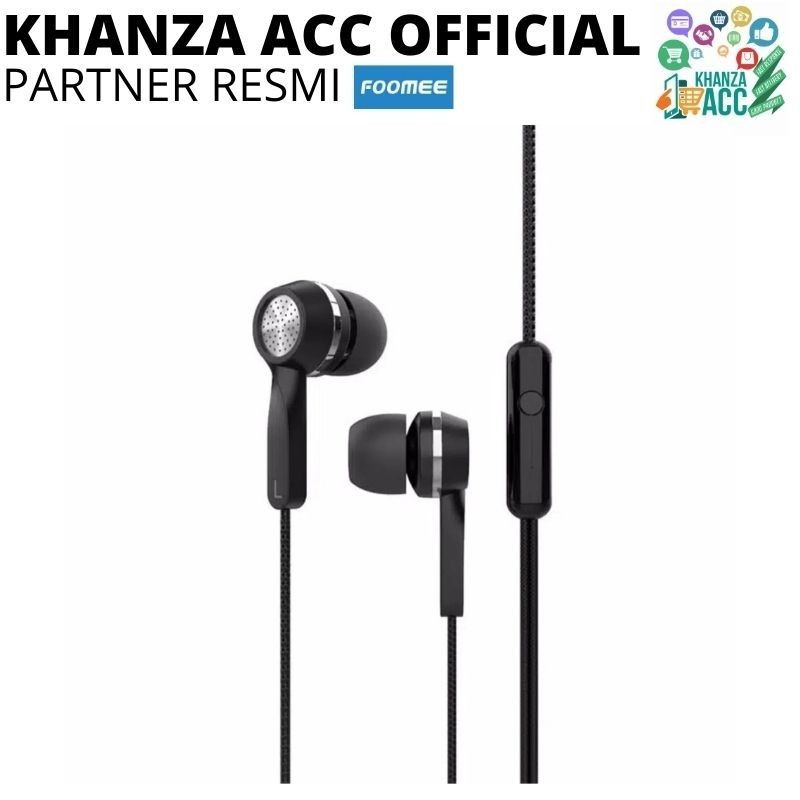 KHANZAACC Headset Foomee QA41 Wired earphone in-ear electroplating piece