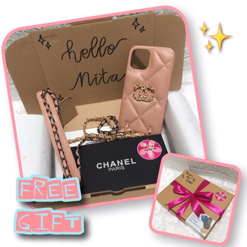 [FREE BOX]chanell lanyard case pastel color ip 12 12 pro max mini/case chanel nagita slavina