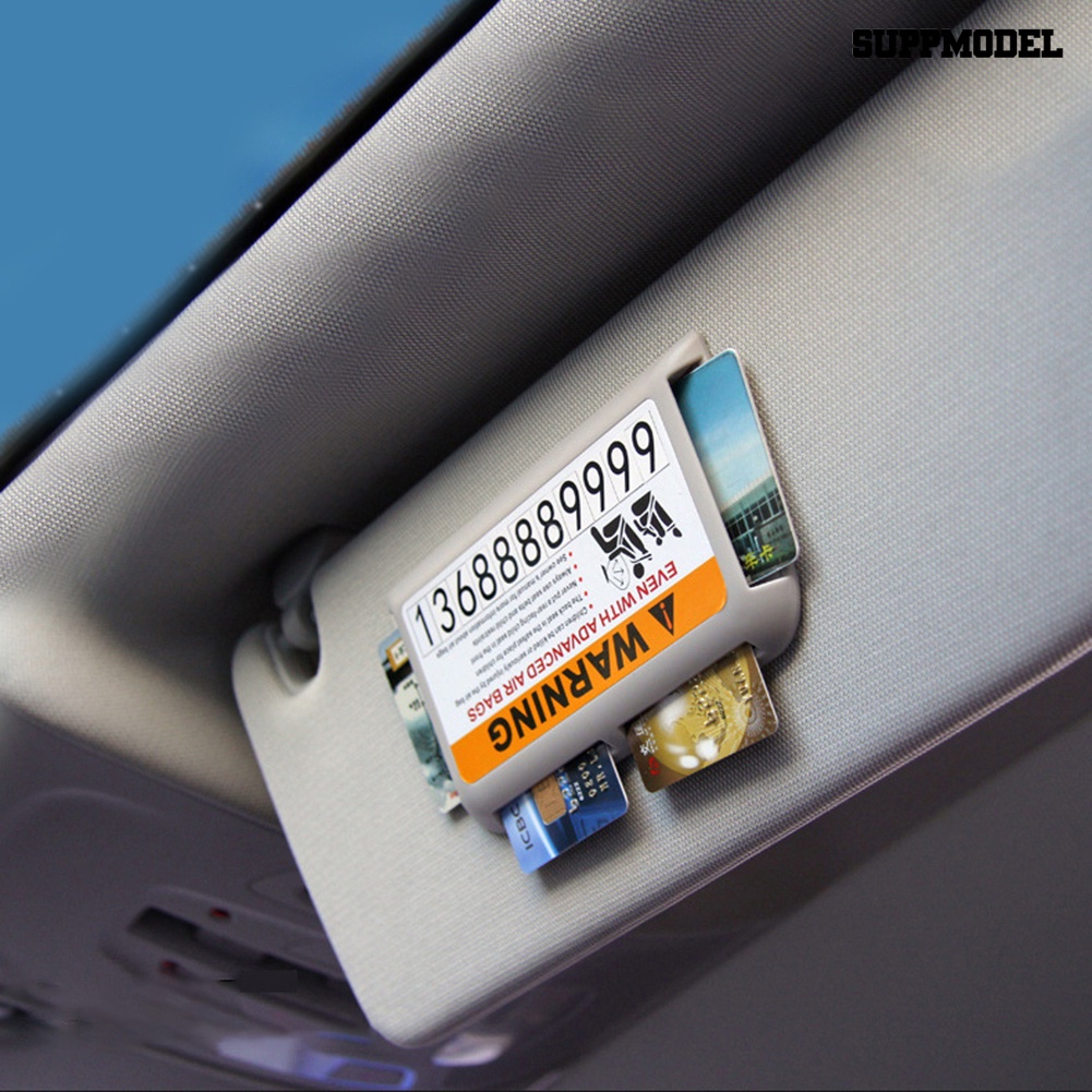 Sfs 2-in-1 Plat Nomor Telpon / Parkir Temporer Untuk Sun Visor Mobil