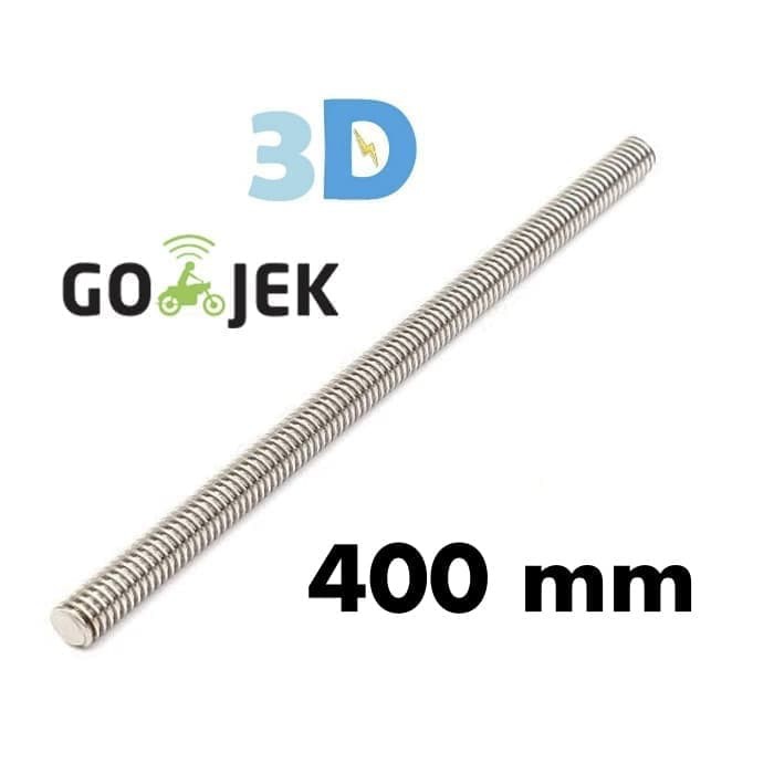 RepRap 3D Printer 8 mm Screw Feed Rod 400 mm