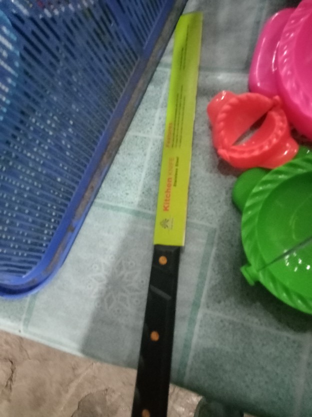 2 Set Knife Bread / Pemotong Roti / Pisau Roti / Pisau Kue / Pisau Bolu / Pisau Roti Gagang Hitam