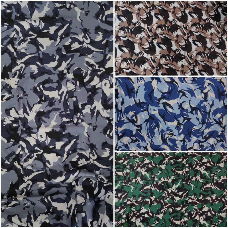 Kain Satin Maxmara lux BS motif doreng loreng glossy (0.5m)