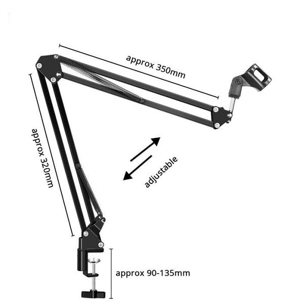 Microphone Condenser Kit Professional Studio with Stand Holder