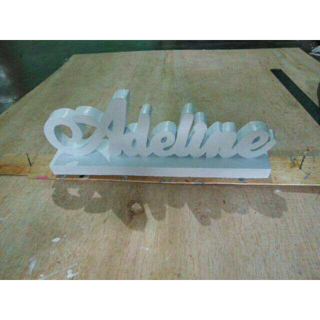 Angka Huruf Gabus Tinggi 10 cm Styrofom Dekorasi