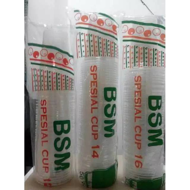 Gelas Cup BSM 14 oz kirim khusus Cargo