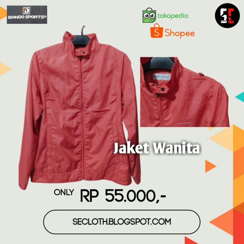 Jaket Wanita BANDO SPORTS ORIGINAL