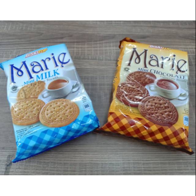 Roti biskuit marie mini 305gr biskitop enak murah