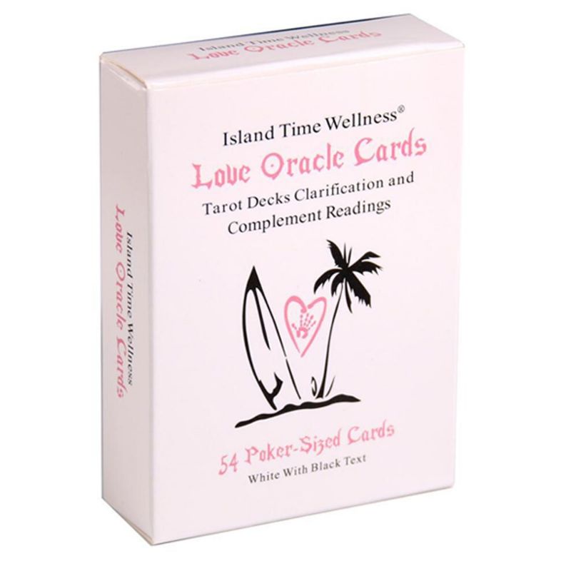 Island Time Wellness Love - White Oracle card