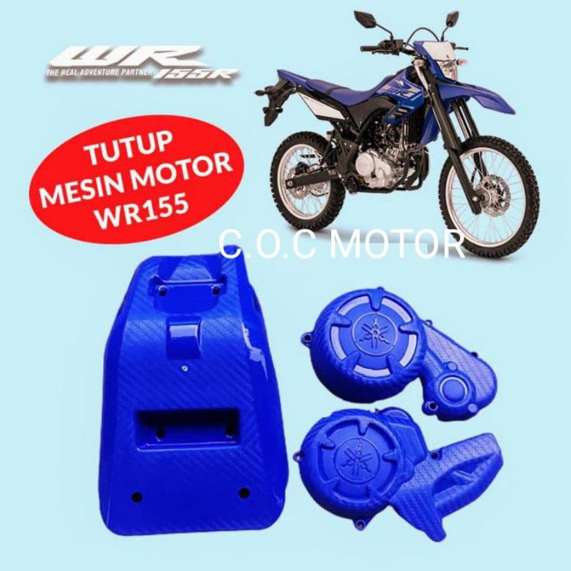 COVER ENGINE GUARD WR155 TUTUP PELINDUNG MESIN BAWAH BLOK SAMPING KIRI KANAN WR155R YAMAHA WR 155 R