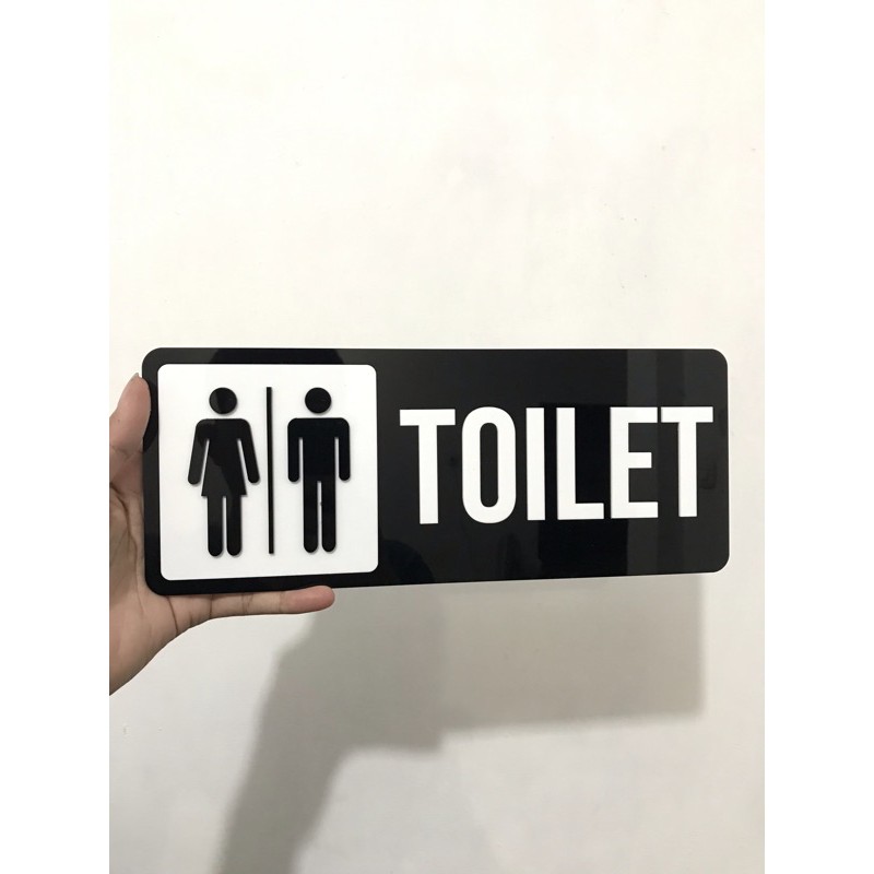 Papan Toilet Akrilik Timbul