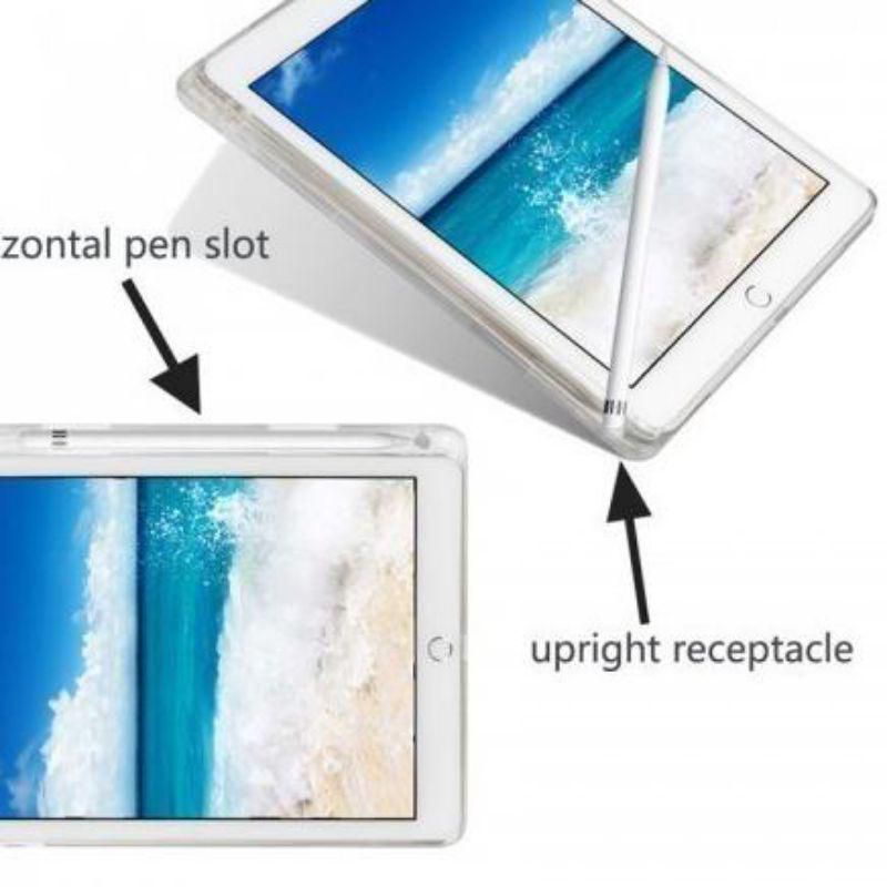 Ipad Mini 6 2021 Silikon Bening + Tempat Slot Pencil Stylus