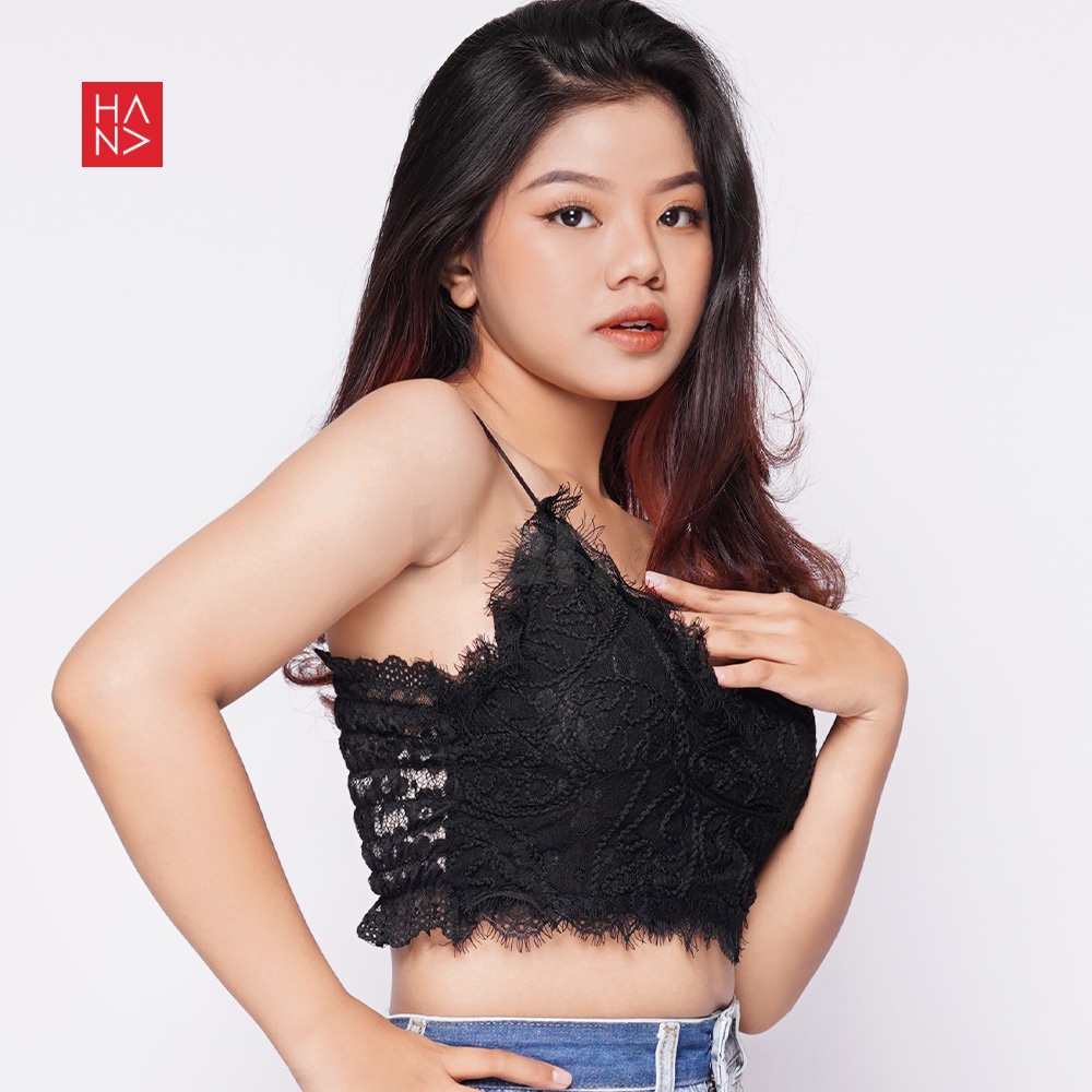 Hana Fashion - Wilona Lace Tank Top Bustier Bralette Wanita - TT355