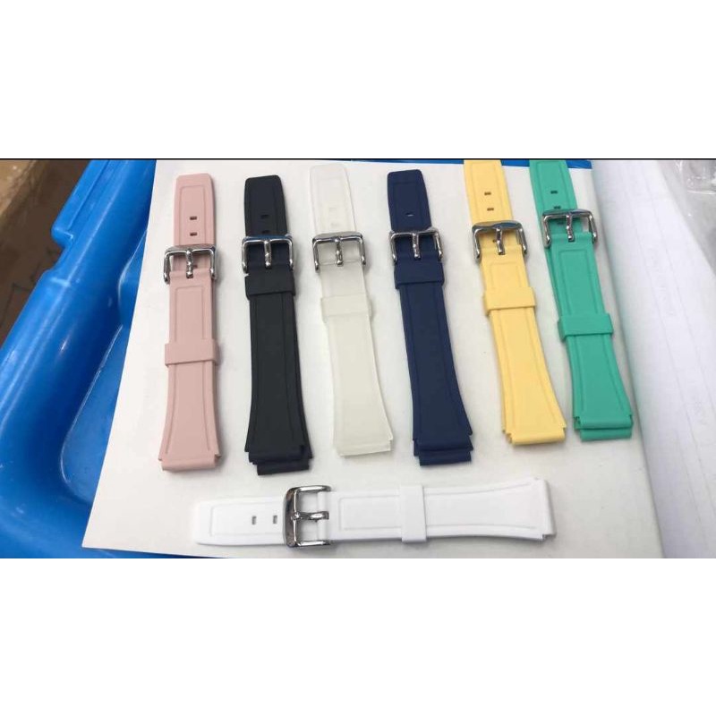 STRAP TALI JAM TANGAN Q&amp;Q size 18 mm bahan silikon