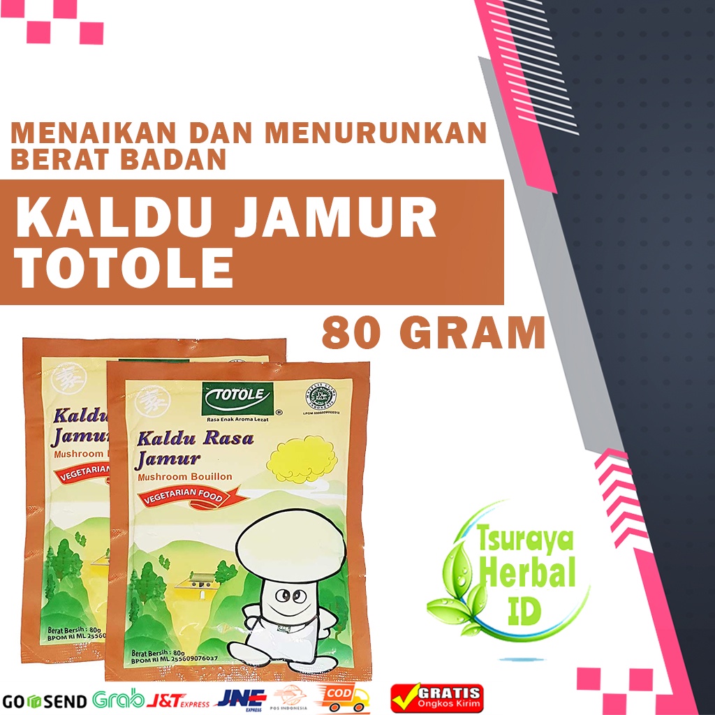 

Kaldu Jamur 80gr Totole Vegetarian Kemasan Baru Asli 100% Original