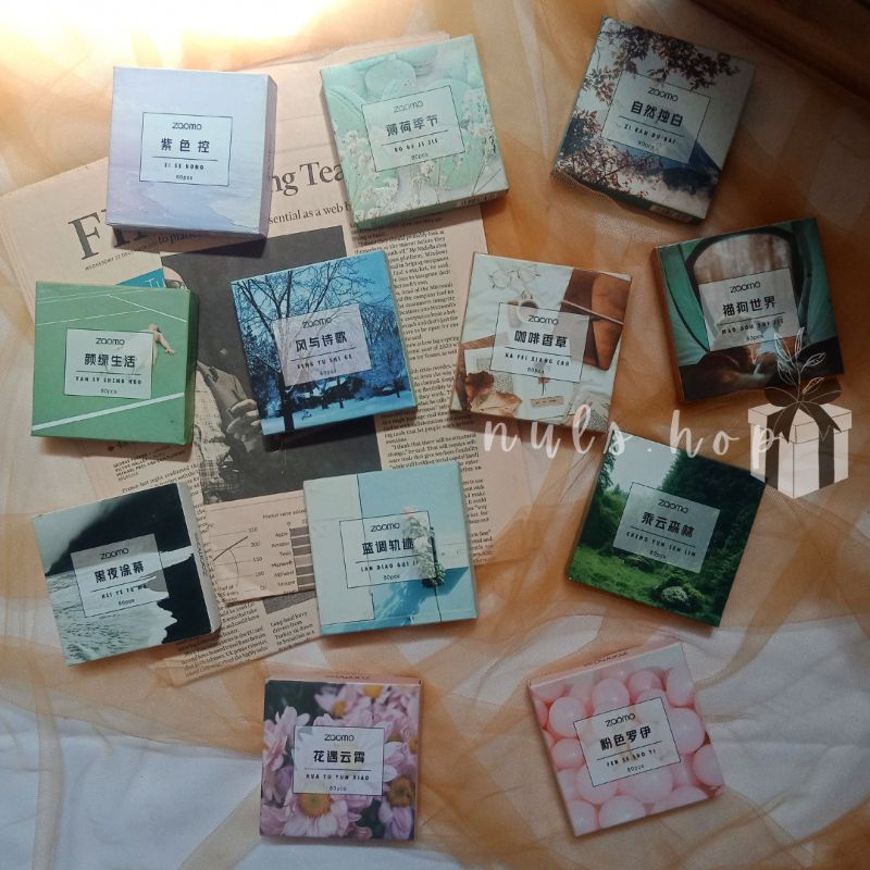 

(Min Order Rp10rb)Aesthetic Stiker Desain Scenery Stickers