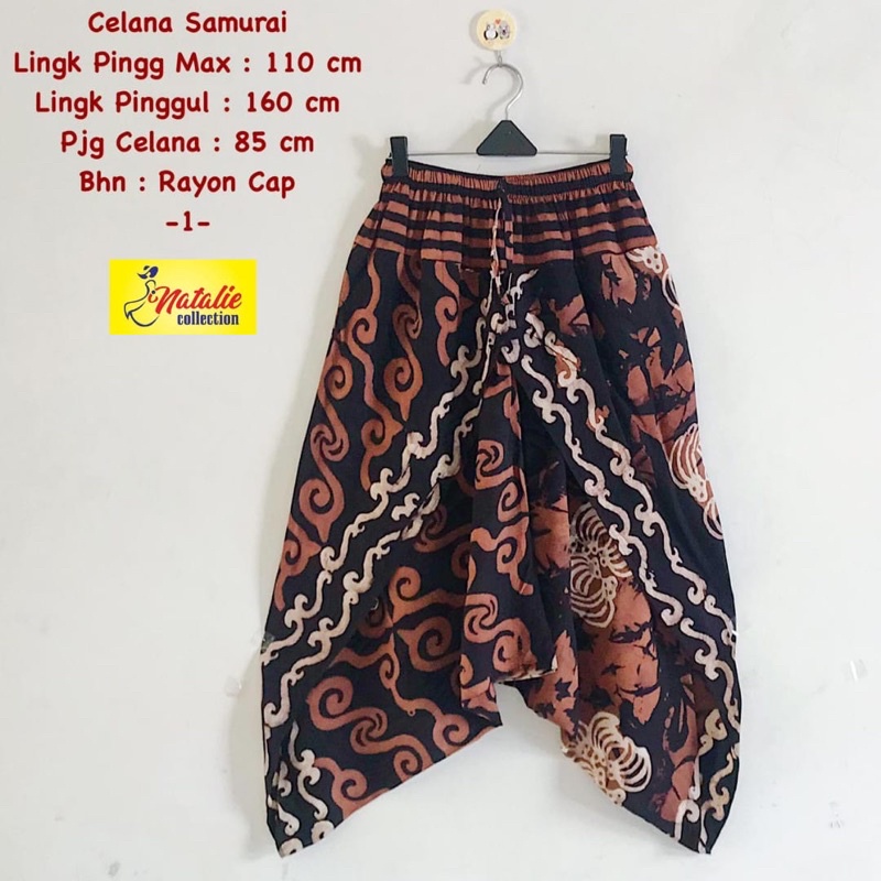 Celana Samurai / Celana Batik / Celana Bahan Rayon / Kulot Batik