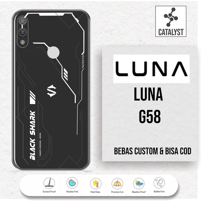 (Buy 1 Get 2) Garskin Skin LUNA G58 - KODE -81HS Bisa Custom - Sticker Case