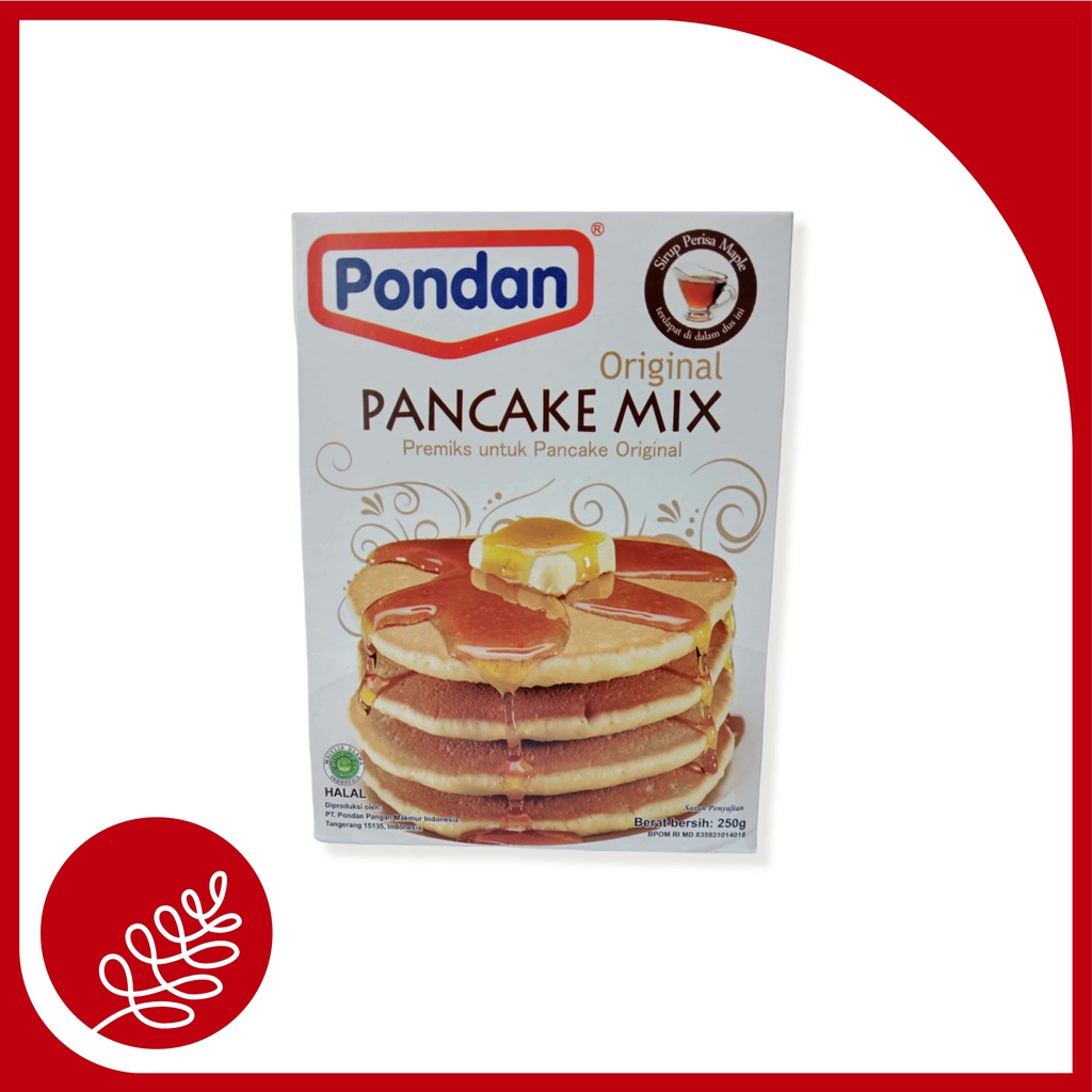 

PONDAN PANCAKE ORIGINAL MIX 250GR / MAKANAN / PANCAKE / PONDAN / TEPUNG PREMIKS