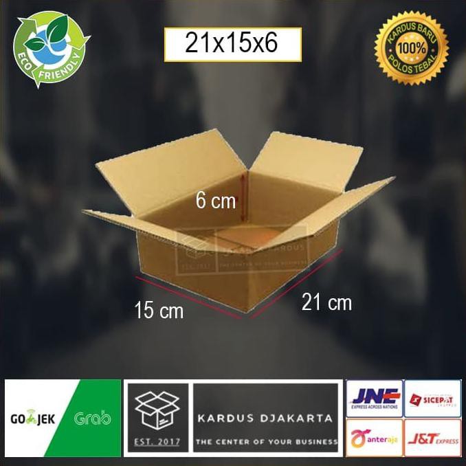 

Kardus|Kotak|Karton Box Polos 21X15X6 Murah