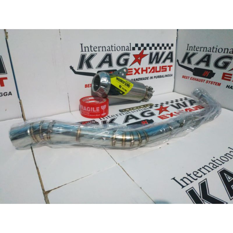 KNALPOT RACING NORIFUMI GTX PRO FULL SISTEM GTX VIXION MEGAPRO KHARISMA SUPRAX SATRIAFU CB150
