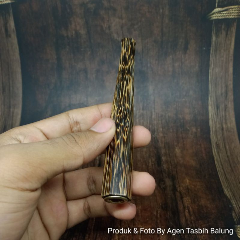 Once Pipa Kayu Liwung Macan Motif &quot;S&quot;  Segi Enam 13,5mm, Super Mantab