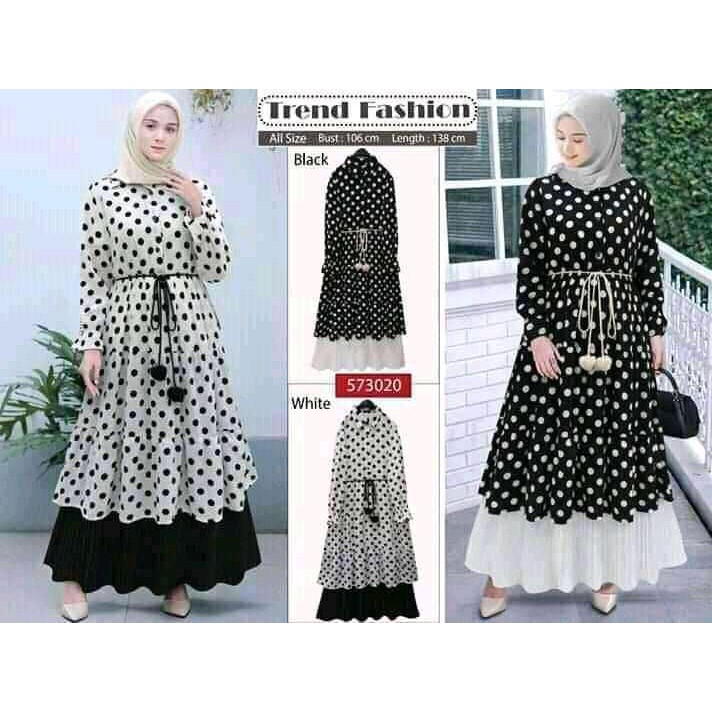 Polka Jelita murah dress muslim