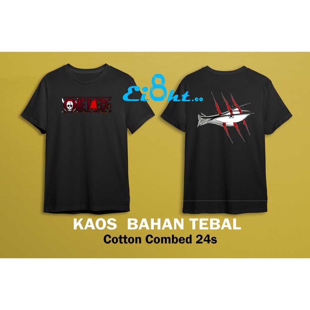 Kaos Anime Japan One Piece Red Shanks Series New Movie Anime Japan Cottton Combed 24s