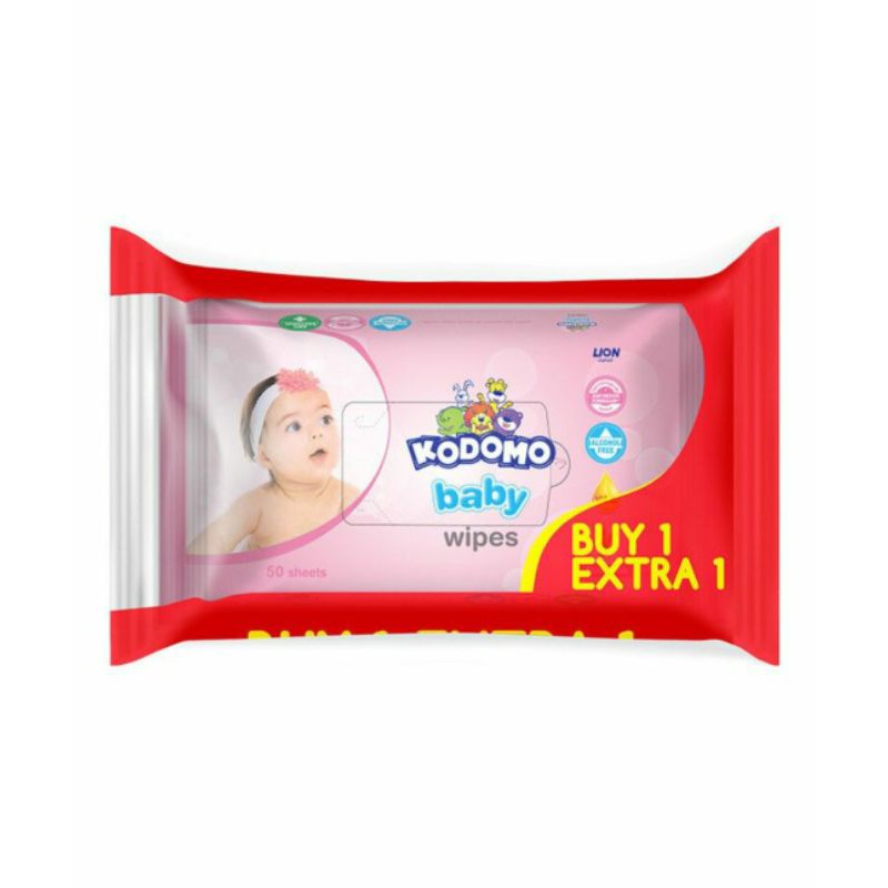 Kodomo Baby Wipes beli 1 Gratis 1 isi 50+50