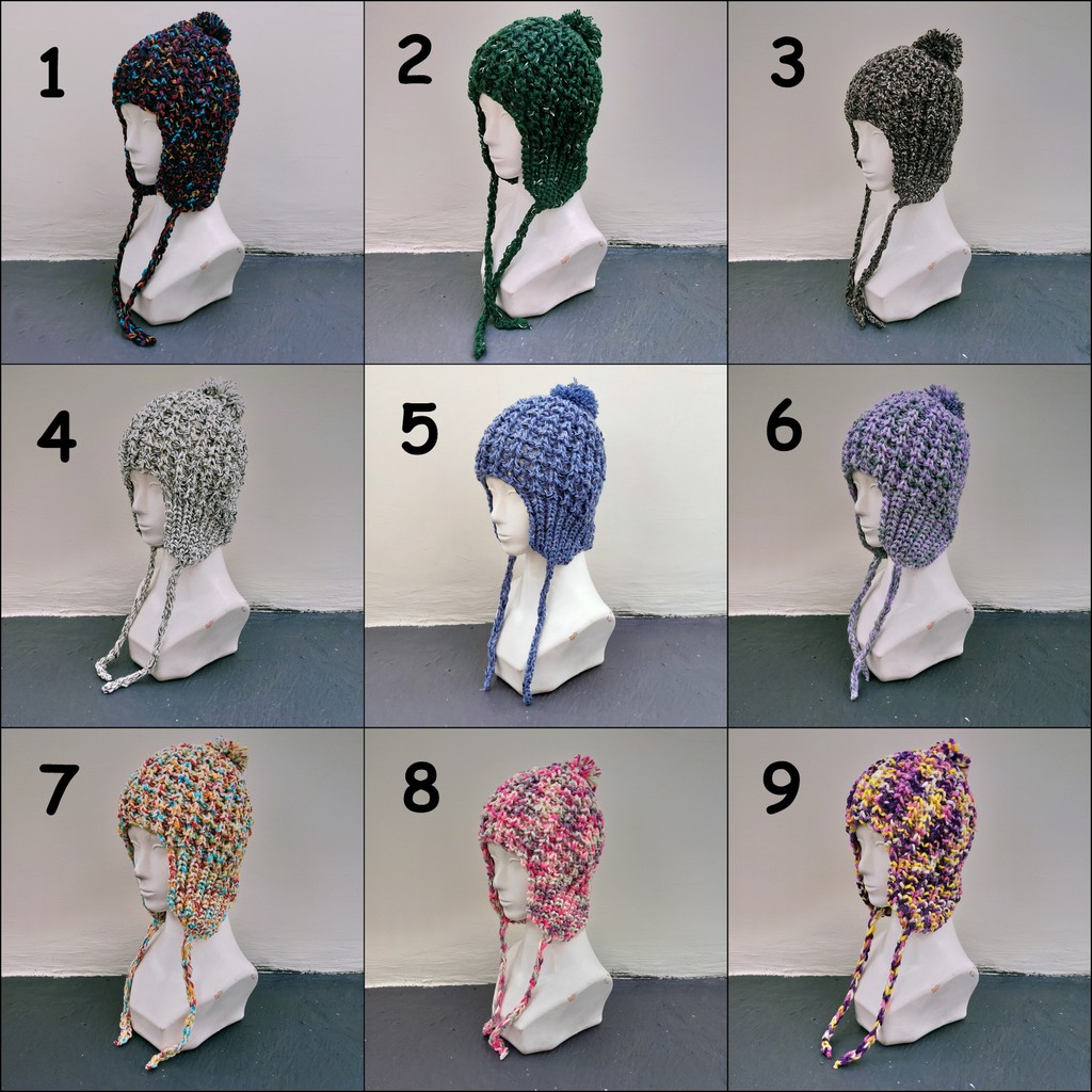 KNITKU Topi Kupluk beanie Pilot rajut allsize Dewasa PILOT-KNITKU