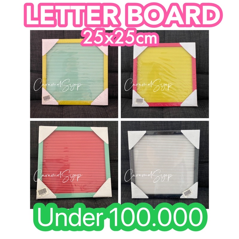 

Letter Board Murah Warna Warni Pink Mint Yellow