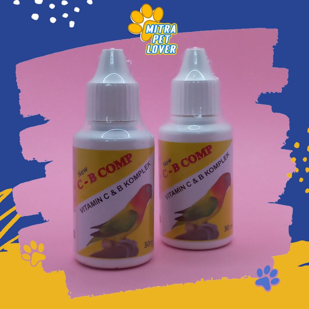 VITAMIN BURUNG - CB COMP COMPLEX 30ML ORIGINAL -  VIT C DAN B KOMPLEKS UNTUK SEGALA MACAM BURUNG BIRD - JAGA STAMINA IMUN - MURAH - ASLI - PET ANIMAL HEALTHCARE &amp; VETERINARY TAMASINDO OBAT KESEHATAN &amp; VITAMIN TERNAK HEWAN BINATANG PELIHARAAN MITRAPETLOVER