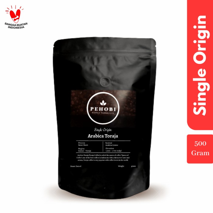

gt201jyj Kopi Bubuk Arabica Toraja 500 Gram | Special Price Pehobi Coffee - Bubuk Halus Ds20X11