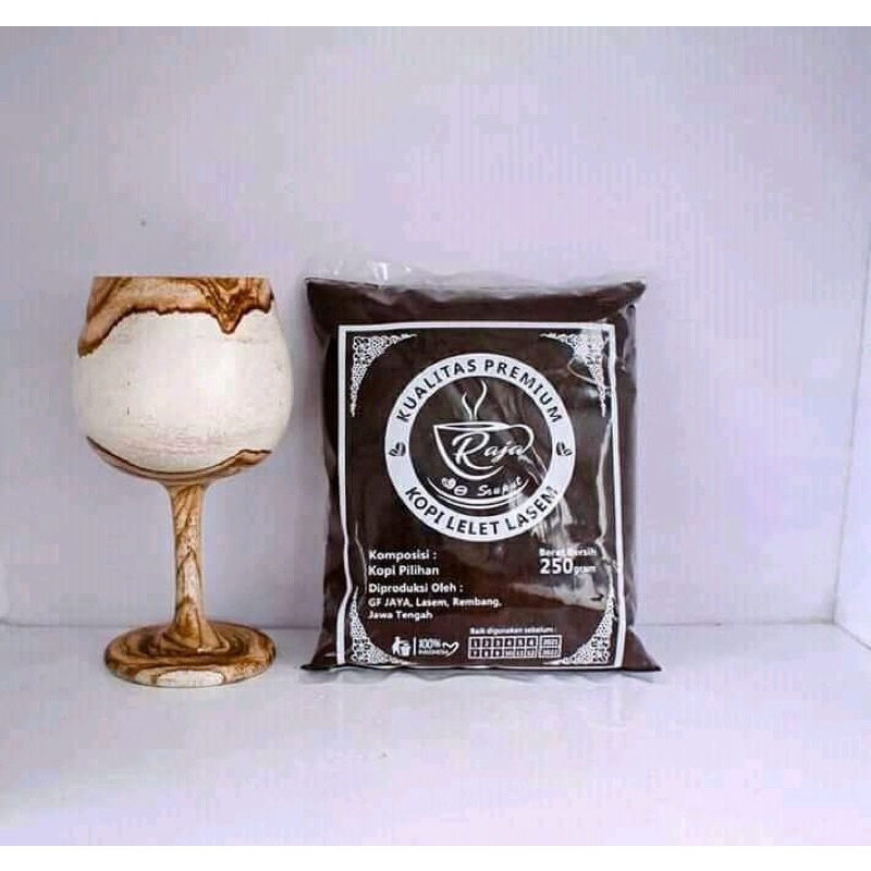 KOPI LELET ASLI LASEM REMBANG CAP RAJA 225 GRAM