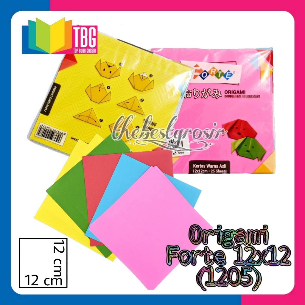 

1 PACK ORIGAMI 12x12 FORTE / 25 LEMBAR KERTAS LIPAT 2 SISI BOLAK-BALIK FORTE (R-1205)