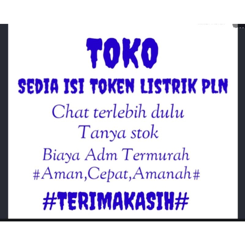 Sedia Isi Token Listrik