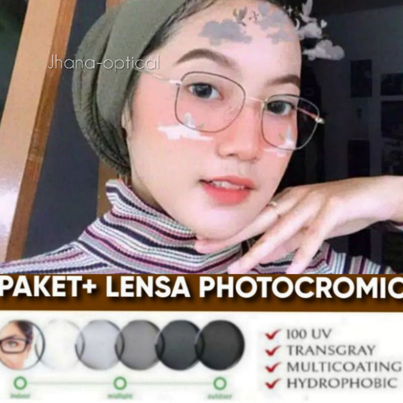 Kacamata paket lensa photocromic anti radiasi|Frem lensa anti radiasi