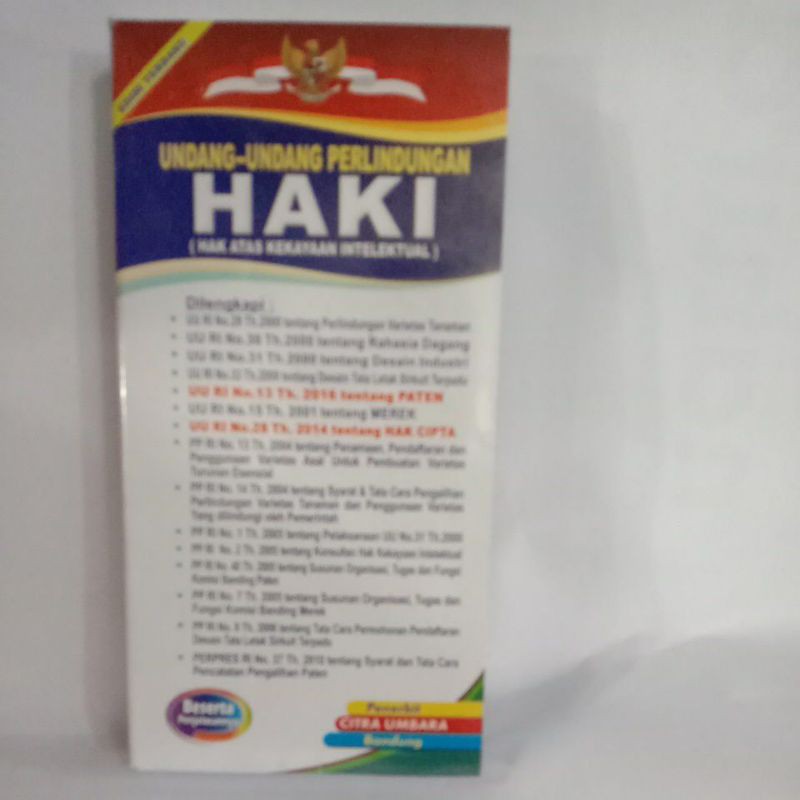 Jual Buku Undang Undang Perlindungan Haki Hak Atas Kekayaan Intelektual Shopee Indonesia