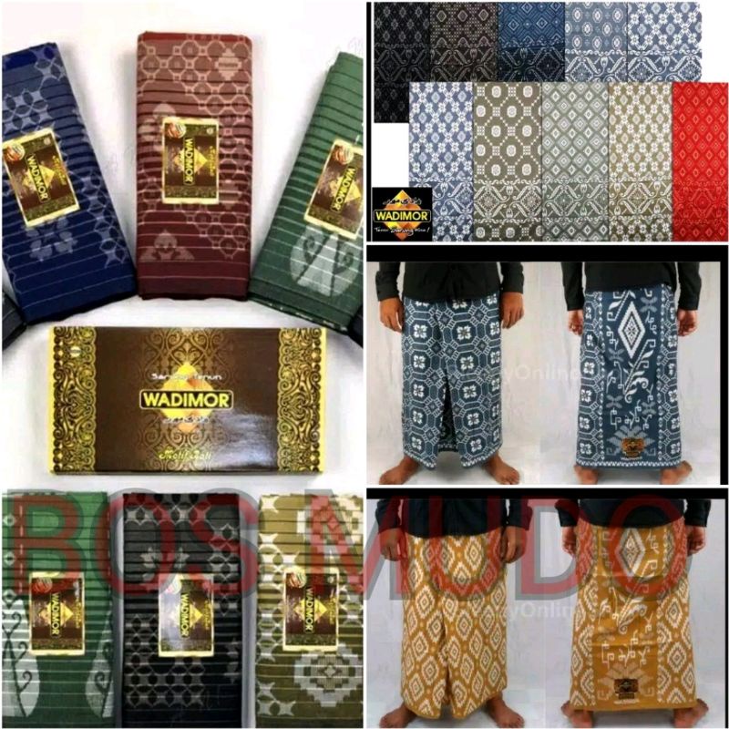 Sarung Wadimor Motif Bali Kembang Balian Tenun (COD - BAYAR DITEMPAT)