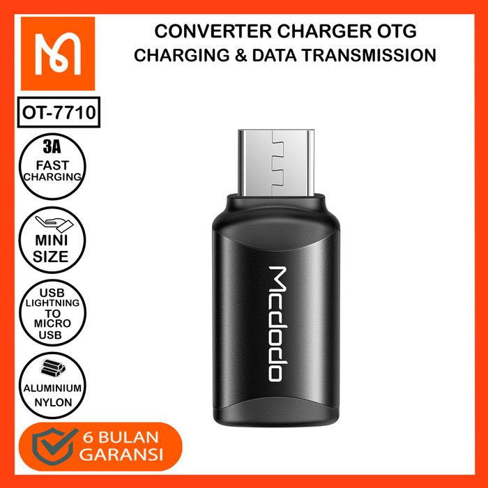 MCDODO OT-7710 Extension Lightning Female to Micro USB Male - Conncetor - Garansi Resmi 6 Bulan