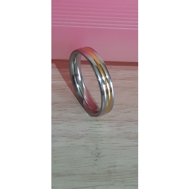 Cincin Titanium Model Kombinasi Warna