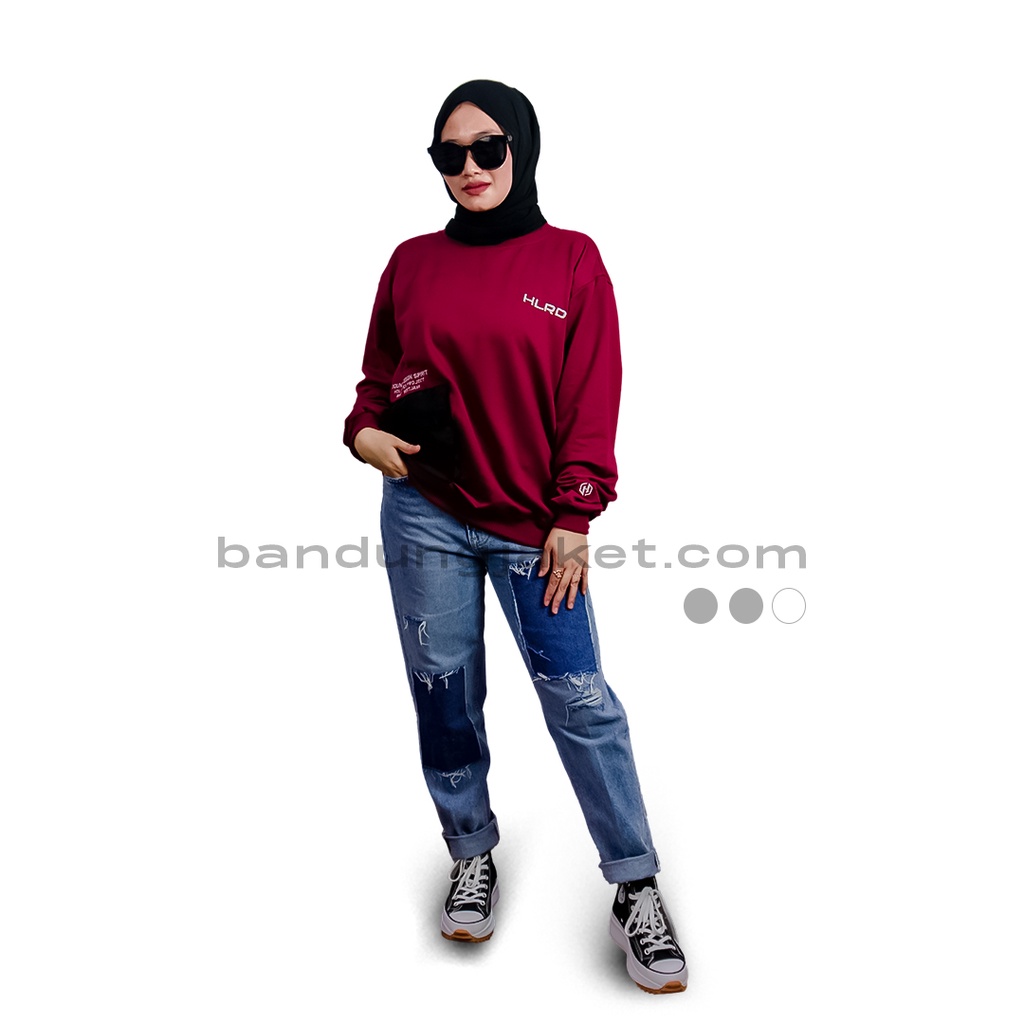 HOLYRIDER Sweatshirt Pocket Down Maroon