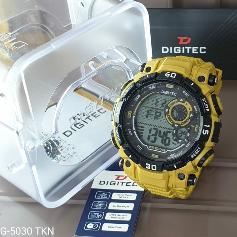 Jam Tangan Pria Digitec 5030 digital original alarm aktif dll