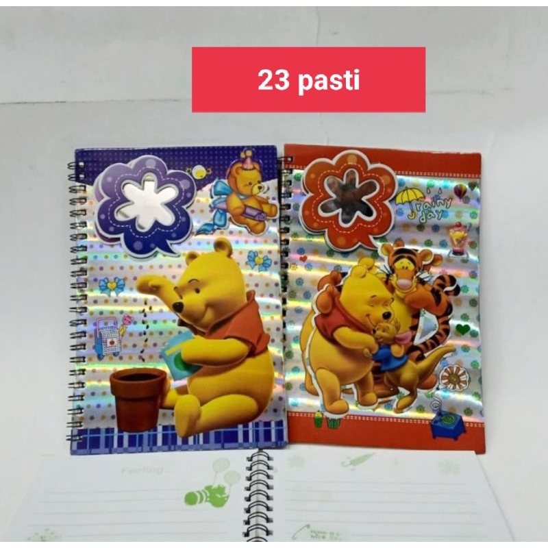 

buku diary/ring book karakter