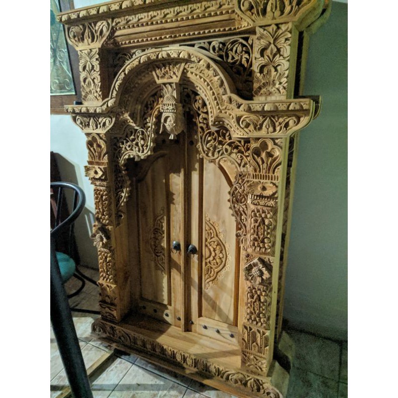 jendela kamar gebyok ukir jepara pintu jati asli ruang tamu