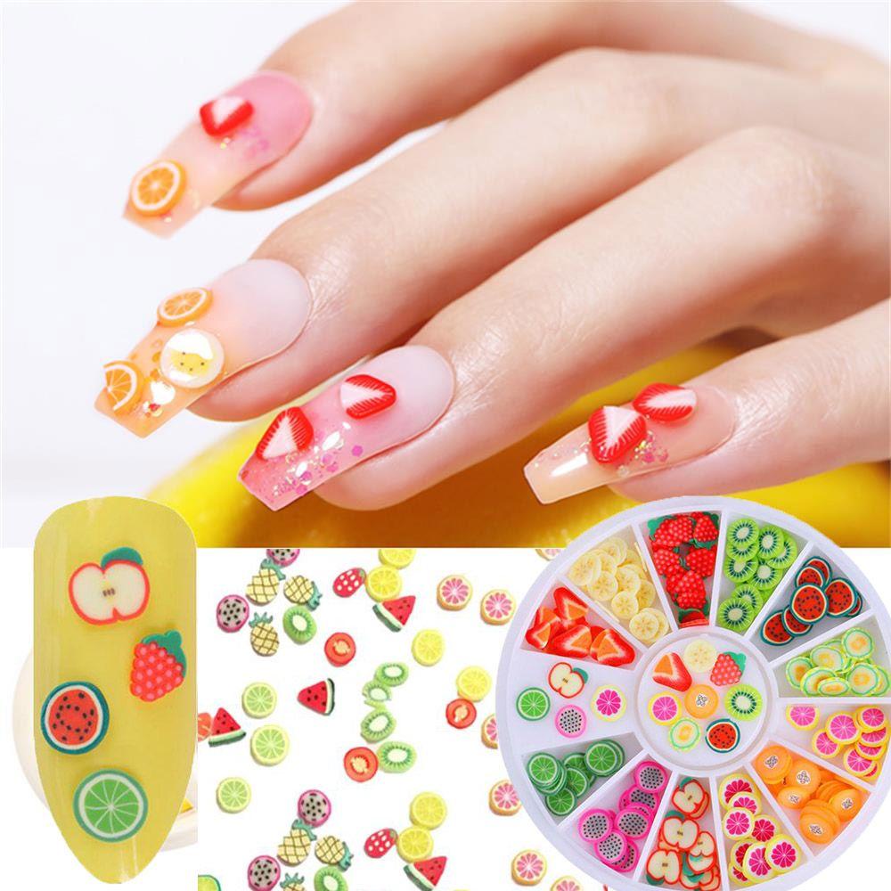 120pcs / set Stiker Berlian Imitasi Warna-Warni Untuk Nail Art