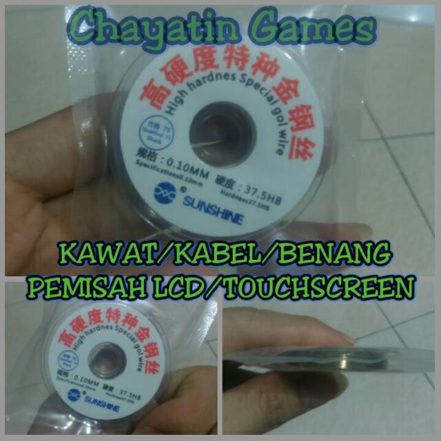 KAWAT / KABEL PEMISAH TOUCHSCREEN / LCD HP IPHONE / LCD AMOLED 0,10mm