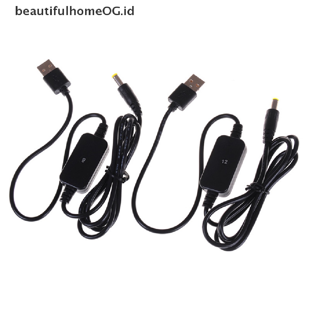 5v Ke 9v / 12v Jack 5.5x2.1mm Usb Step Up Konverter Konektor Dc-Dc